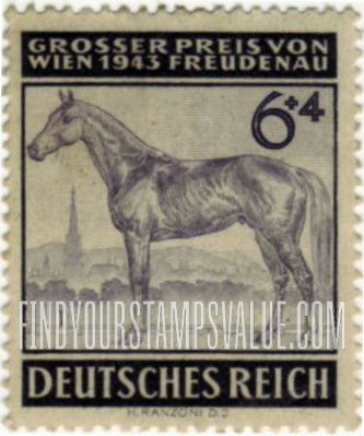 FindYourStampsValue: SEMI-POSTAL - Race Horse