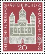 FindYourStampsValue: 800th Anniversary of the Dedication of the Maria Laach Abbey - Maria Laach Abbey