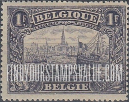 FindYourStampsValue: GERMAN OCCUPATION - Antwerp: Belgian Stamps of 1915-20 Overprinted