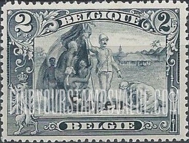 FindYourStampsValue: GERMAN OCCUPATION - Congo: Belgian Stamps of 1915-20 Overprinted