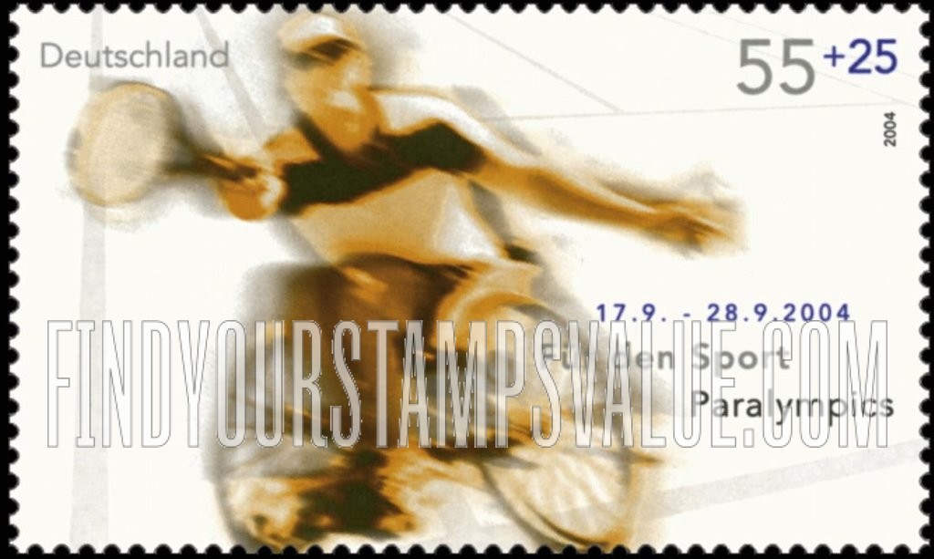 FindYourStampsValue: SEMI-POSTAL - Sporting Events and Anniversaries: Paralympics, Athens, Greece