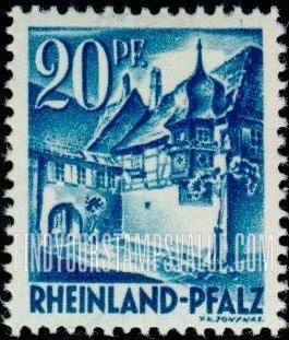 FindYourStampsValue: RHINE PALATINATE - Street Corner, St. Martin