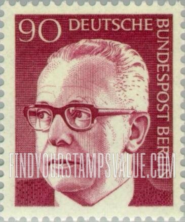 FindYourStampsValue: BERLIN - President Heinemann Type of Germany Inscribed “Berlin”