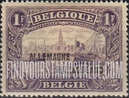 FindYourStampsValue: GERMAN OCCUPATION - Antwerp: Overprinted