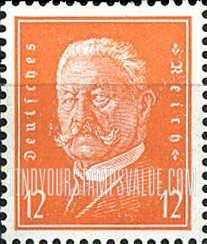 FindYourStampsValue: President Paul von Hindenburg