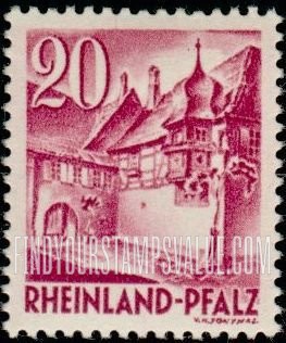 FindYourStampsValue: RHINE PALATINATE - Street Corner, St. Martin