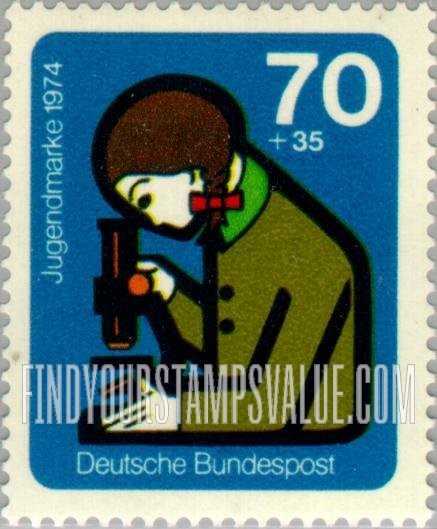 FindYourStampsValue: SEMI-POSTAL - Girl with microscope