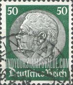 FindYourStampsValue: 86th Birthday of President von Hindenburg - President von Hindenburg