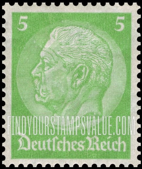 FindYourStampsValue: 85th Birthday of President von Hindenburg - President von Hindenburg