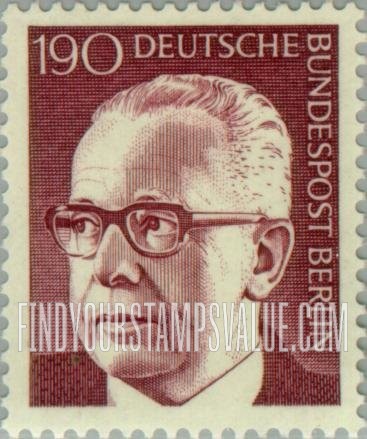 FindYourStampsValue: BERLIN - President Heinemann Type of Germany Inscribed “Berlin”