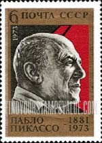 FindYourStampsValue: Russia: USSR - Pablo Picasso, Painter