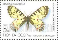 FindYourStampsValue: Russia: USSR, Butterflies - Allancastria Caucasica