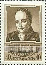 FindYourStampsValue: Russia: USSR - 200th Birth Anniversary of Vladimir Lukich Borovikovsky, Painter