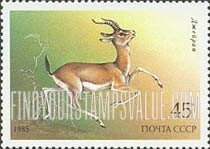 FindYourStampsValue: Russia: USSR, Endangered Wildlife - Gazella Subgutturosa