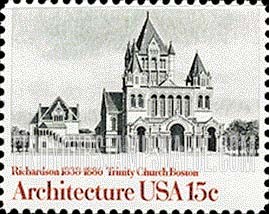 FindYourStampsValue: TRINITY CHURCH - American Architecture