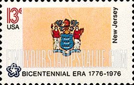 FindYourStampsValue: STATE FLAGS - New Jersey