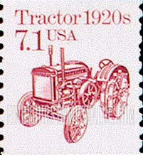 FindYourStampsValue: TRACTOR 1920s - Transportation Coil