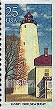 FindYourStampsValue: LIGHTHOUSES - Sandy Hook, NJ, Booklet Stamp