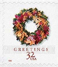 FindYourStampsValue: WREATHS - Tropical Wreath, Self-Adhesive Booklet Stamp