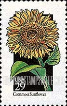 FindYourStampsValue: WILDFLOWERS - Common Sunflower
