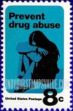 FindYourStampsValue: PREVENT DRUG ABUSE - Young Woman Drug Addict