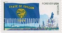 FindYourStampsValue: FLAGS OF OUR NATION - Oregon, Self-Adhesive Coil stamp