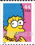 FindYourStampsValue: 20th ANNIVERSARY OF THE SIMPSONS TELEVISION SHOW - Marge Simpson, Self-Adhesive Booklet stamp