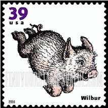 FindYourStampsValue: CHILDREN'S BOOK ANIMALS - Wilbur, Self-Adhesive stamp