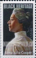 FindYourStampsValue: BLACK HERITAGE - Anna Julia Cooper, Educator, Self-Adhesive stamp