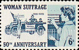 FindYourStampsValue: WOMAN SUFFRAGE - 50th ANNIV. OF THE 19th AMENDMENT