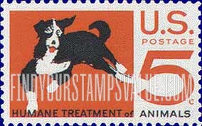 FindYourStampsValue: HUMANE TREATMENT OF ANIMALS - Mongrel