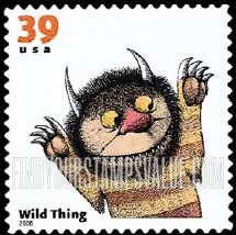 FindYourStampsValue: CHILDREN'S BOOK ANIMALS - Wild Thing, Self-Adhesive stamp