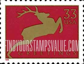 FindYourStampsValue: CHRISTMAS - Deer, Self-Adhesive stamp