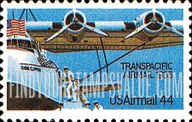 FindYourStampsValue: 50th ANNIVERSARY OF TRANSPACIFIC AIRMAIL