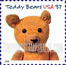 FindYourStampsValue: TEDDY BEARS CENTENNIAL - Stick Bear, Self-Adhesive Stamp