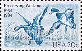 FindYourStampsValue: WATERFOWL PRESERVATION ACT, 50th ANNIVERSARY