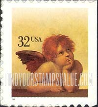 FindYourStampsValue: LOVE - Cherub, Self-adhesive booklet stamp