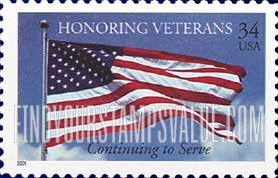 FindYourStampsValue: HONORING VETERANS, Self-Adhesive stamp