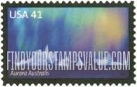 FindYourStampsValue: INTERNATIONAL POLAR YEAR - Aurora Australis, Self-Adhesive stamp