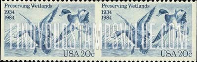 FindYourStampsValue: WATERFOWL PRESERVATION ACT, 50th ANNIVERSARY