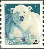 FindYourStampsValue: WILDLIFE - Polar Bear, Self-adhesive Coil stamp
