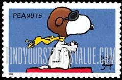 FindYourStampsValue: PEANUTS COSMIC STRIP - Snoopy, Self-Adhesive stamp