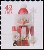 FindYourStampsValue: HOLIDAY NUTCRACKERS - Father Christmas, Self-Adhesive Booklet Stamp