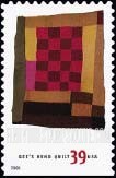 FindYourStampsValue: AMERICAN TREASURES SERIES, QUILTS OF GEE'S BEND, ALABAMA - Medallion with Checkerboard Center, Self-Adhesive Booklet Stamp