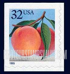 FindYourStampsValue: PEACH - Flora and Fauna, Self-adhesive Booklet stamp