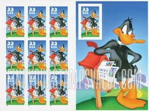 FindYourStampsValue: DAFFY DUCK, Self-Adhesive stamps