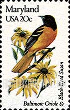FindYourStampsValue: MARYLAND - State Birds and Flowers