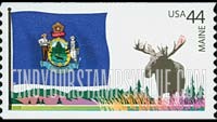 FindYourStampsValue: FLAGS OF OUR NATION - Maine, Self-Adhesive Coil stamp