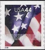 FindYourStampsValue: FLAG, Self-Adhesive Coil stamp