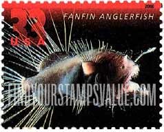 FindYourStampsValue: DEEP SEA CREATURES - Fanfin Anglerfish